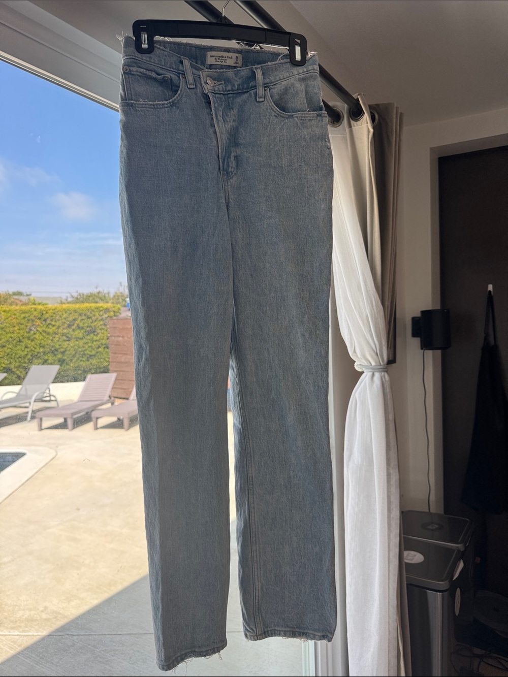 Abercrombie & Fitch Light Blue Straight Leg Jeans
